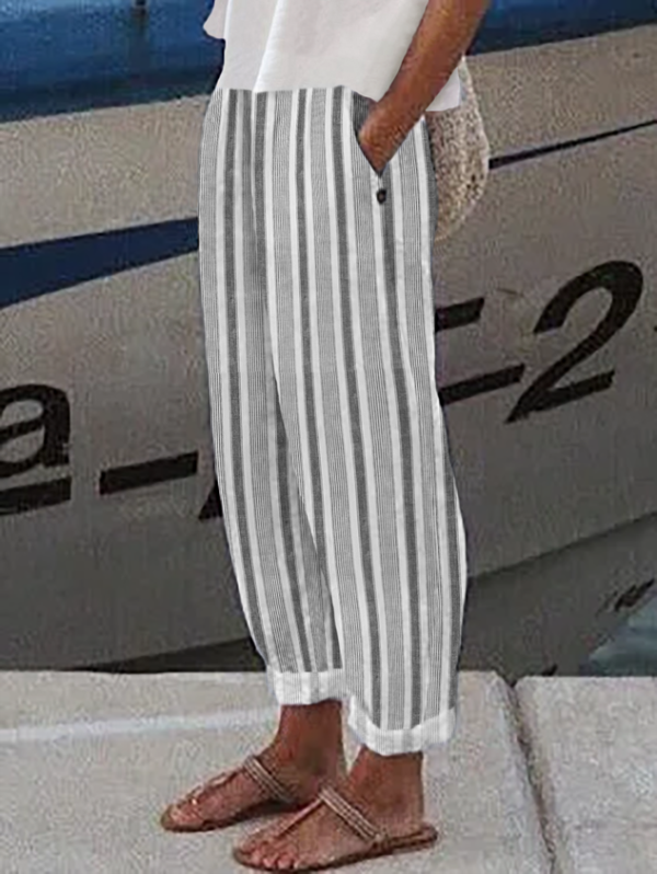 Casual Striped Pants