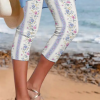 Floral Casual Capris Leggings