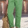 Slant Pocket Zip Fly Pants Without Belt