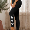 Lilicloth X Paula Dog Paw Love Hearts Women's Tummy Control Leggings