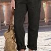 Slant Pocket Zip Fly Pants Without Belt
