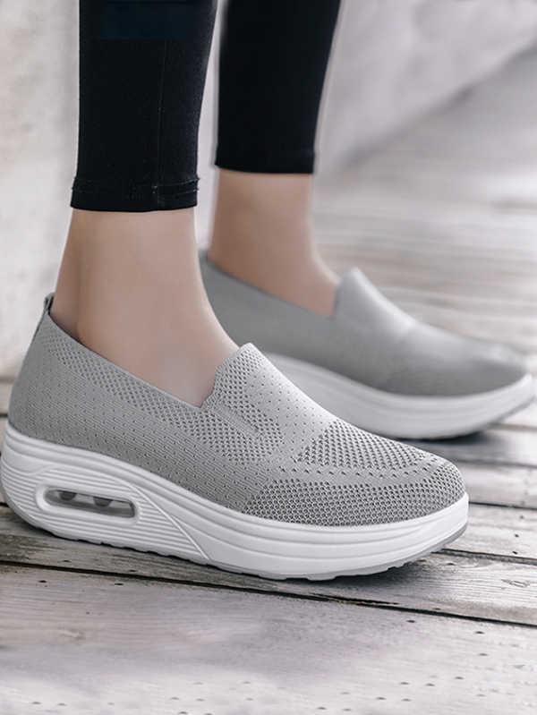 Women's Orthopedic Sneakers, Mesh Up Stretch Platform Sneakers, Comfortable Casual Fashion Sneaker Walking Shoes