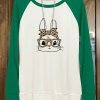 Colorblock Leopard Bunny Print Long Sleeve Top