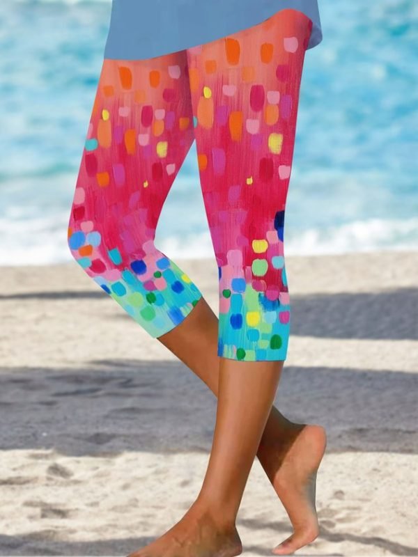 Vacation Abstract Tight Leggings
