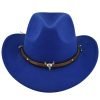 Metal Bull Skull Cowboy Hat