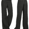 Fashion Solid Color Big Hem Wide Leg Bottom Casual Pants