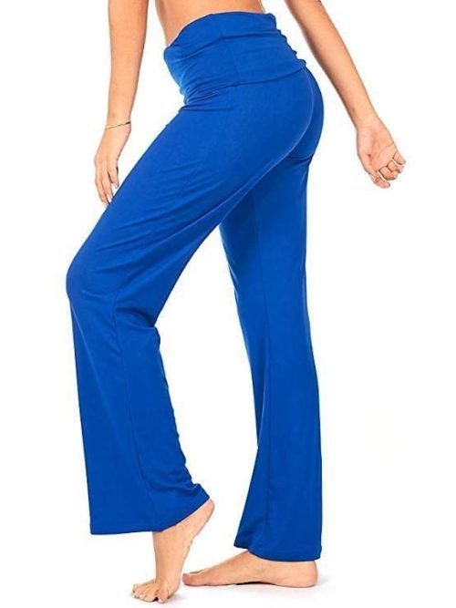 Women's Wide Leg Flared Pants Pants Trousers Black Pink Red Fashion Casual Daily Wide Leg Full Length Comfort Plain S M L XL