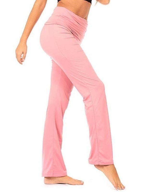 Women's Wide Leg Flared Pants Pants Trousers Black Pink Red Fashion Casual Daily Wide Leg Full Length Comfort Plain S M L XL