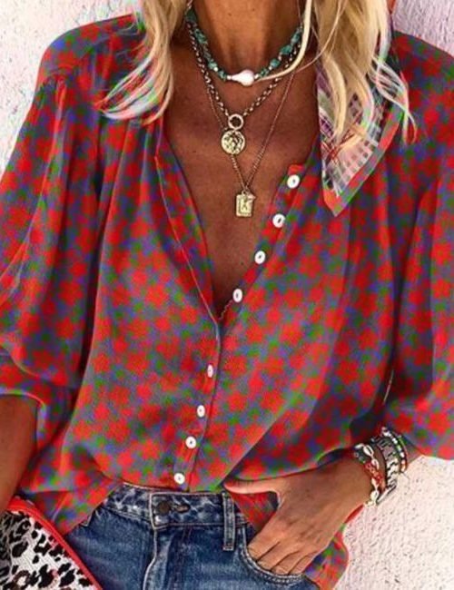 Vintage Button Down Floral Top